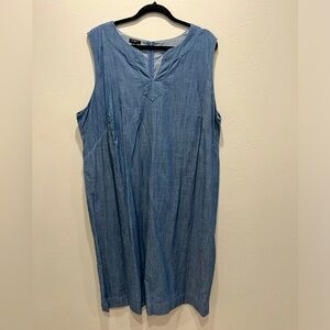 Talbots Denim Sleeveless Dress